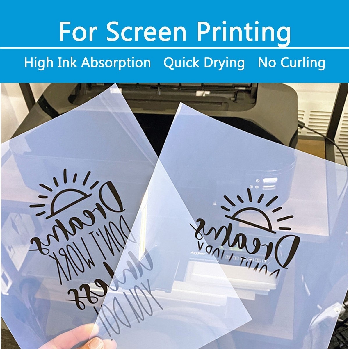 8 X 11 Waterproof Inkjet Transparency Film For Silk Screen Printing 100 Sheets EBay 8 X 11 Waterproof Inkjet Transparency Film For Silk Screen Printing 100 Sheets EBay