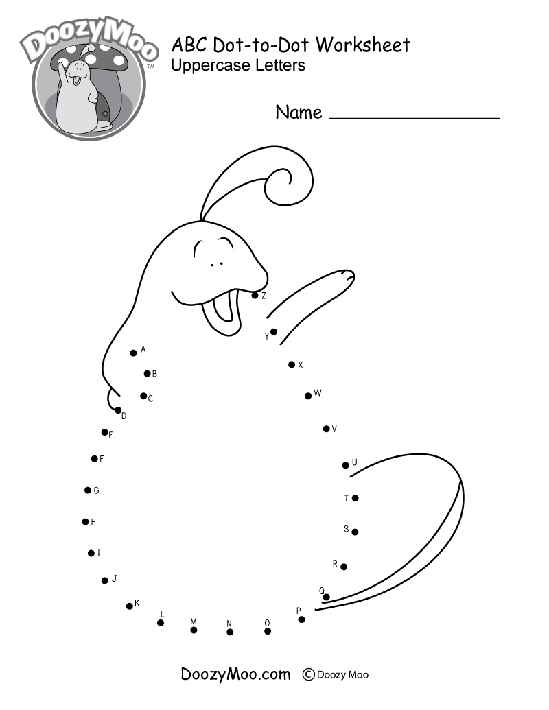 Free Printable Letter A Dot Worksheet