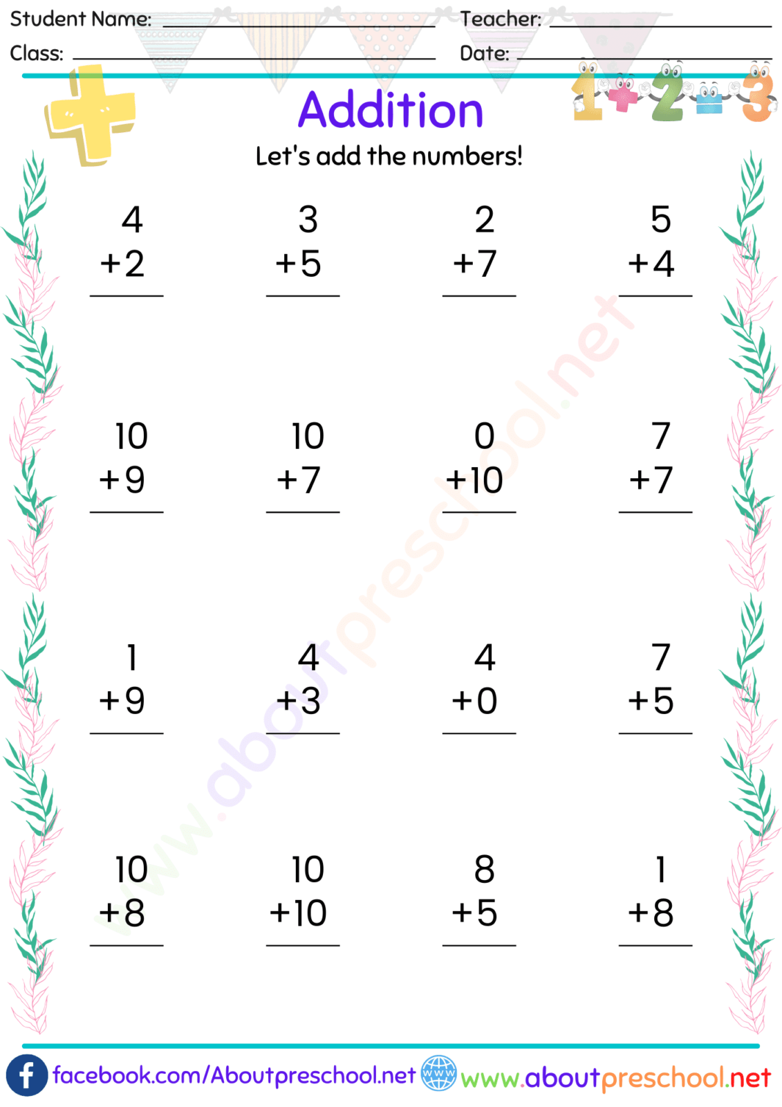 Addition Archives Page 13 Of 34 About Preschool