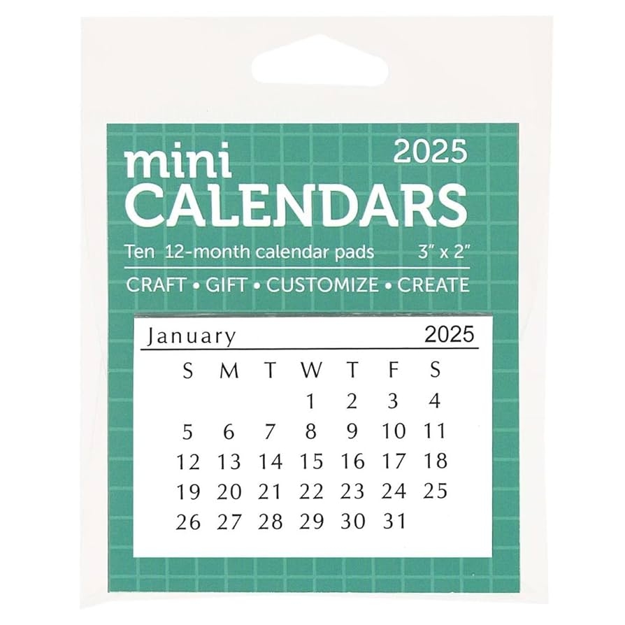 Amazon Accent Design Paper Accents Mini Calendar Tear Off 3x2 10 Sets Dated 2025 Small Calendar Compact 2025 Planner Mini Desk Calendar Office Products Amazon Accent Design Paper Accents Mini Calendar Tear Off 3x2 10 Sets Dated 2025 Small Calendar Compact 2025 Planner Mini Desk Calendar Office Products