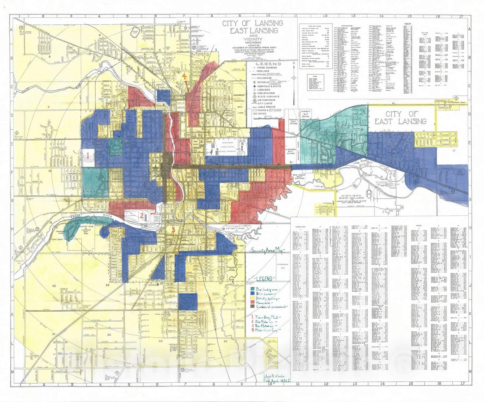 Printable Map Of Lansing Mi