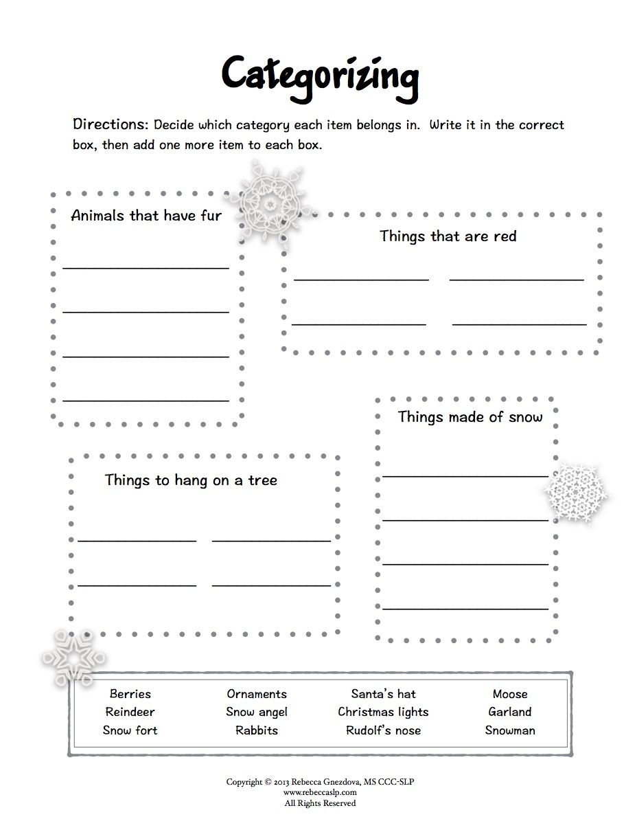 Aphasia Worksheets Free Printable