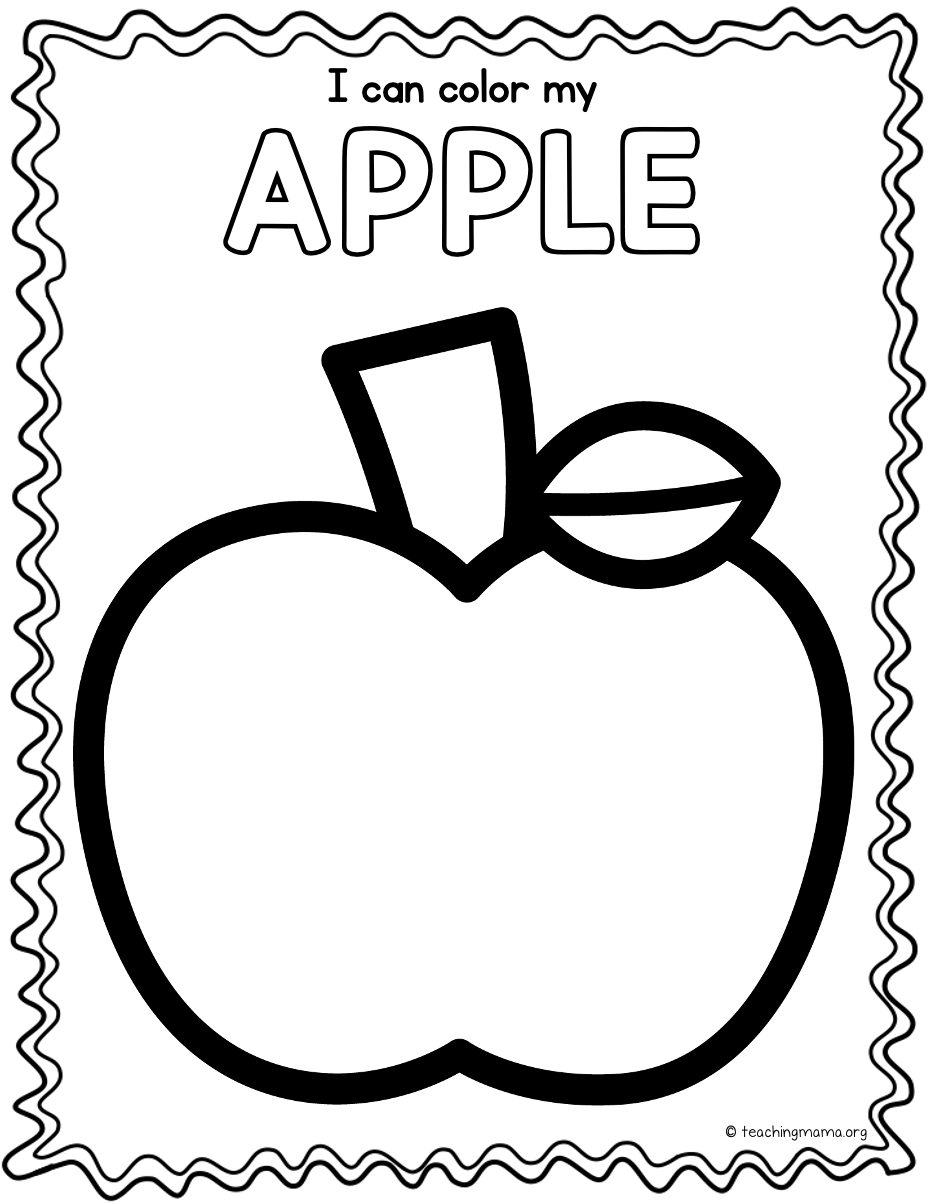 Free Printable Apple Worksheets Preschool