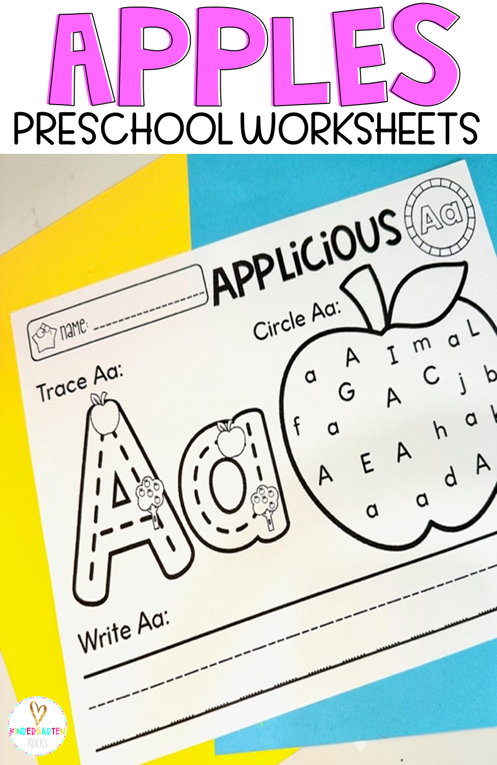 Free Printable Apple Worksheets Preschool