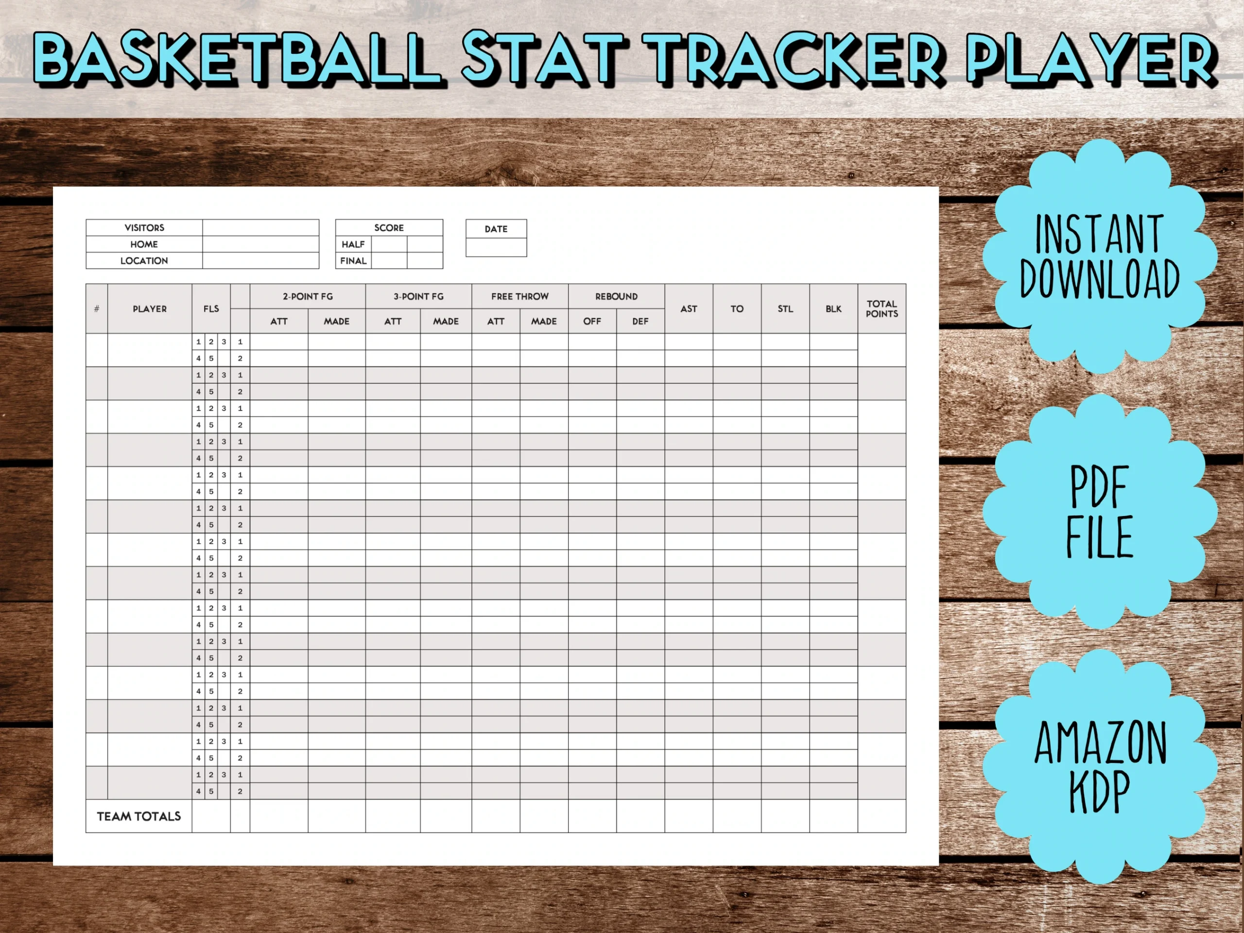 Basketball Shot Charts Printable