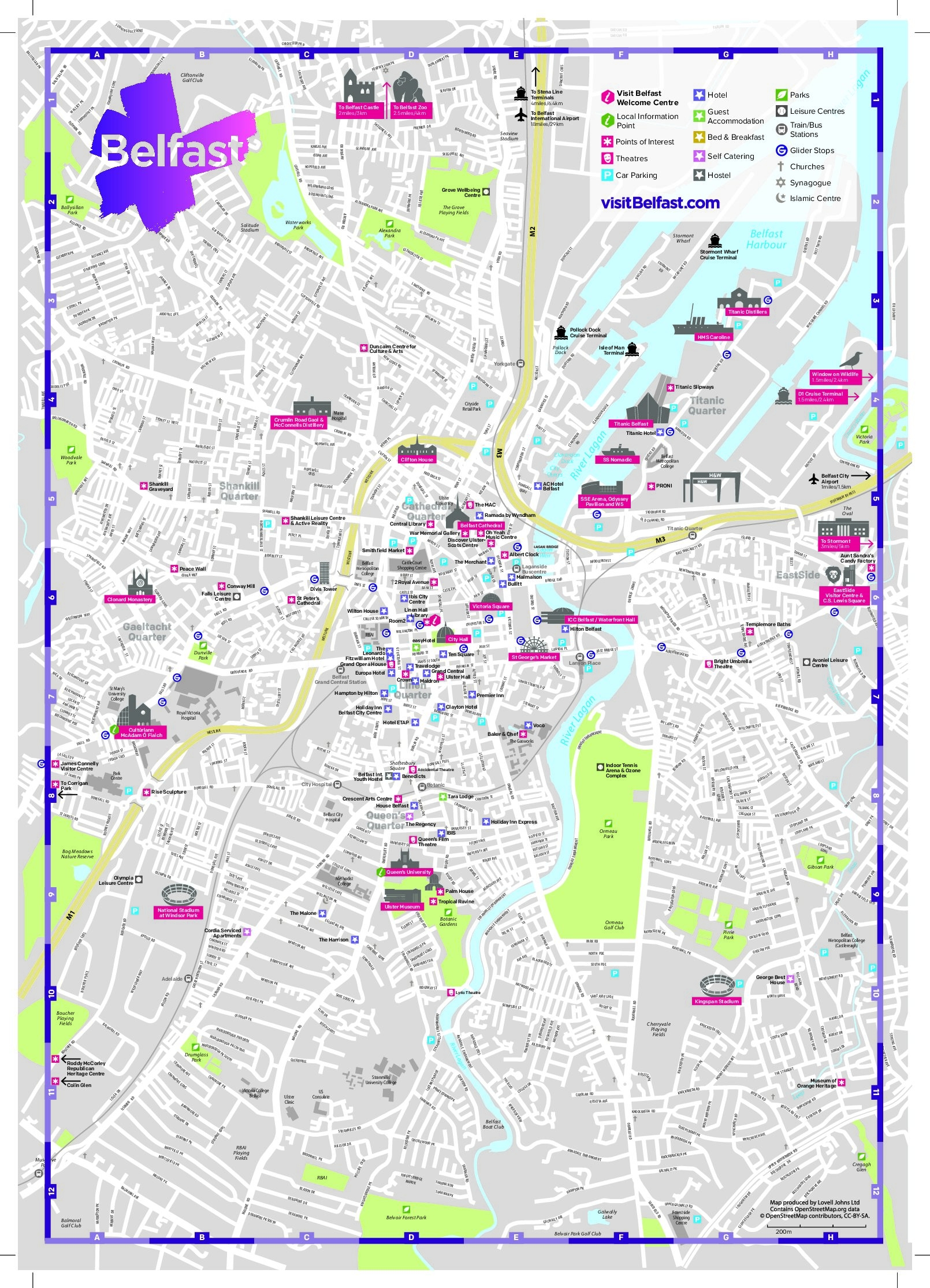 Belfast City Map Printable