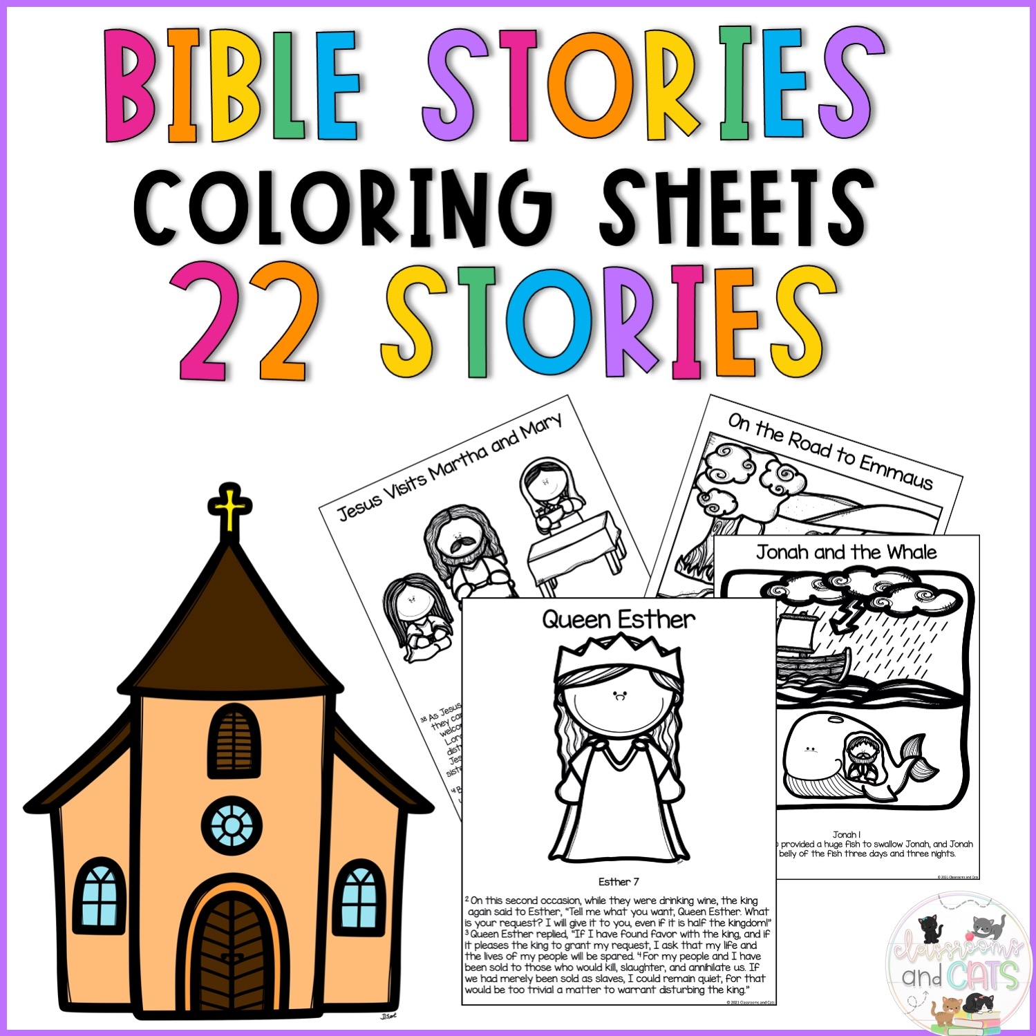 Printable Bible Story Coloring Sheets