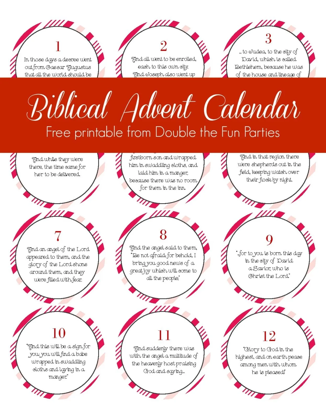 Christian Printable Advent Calendar