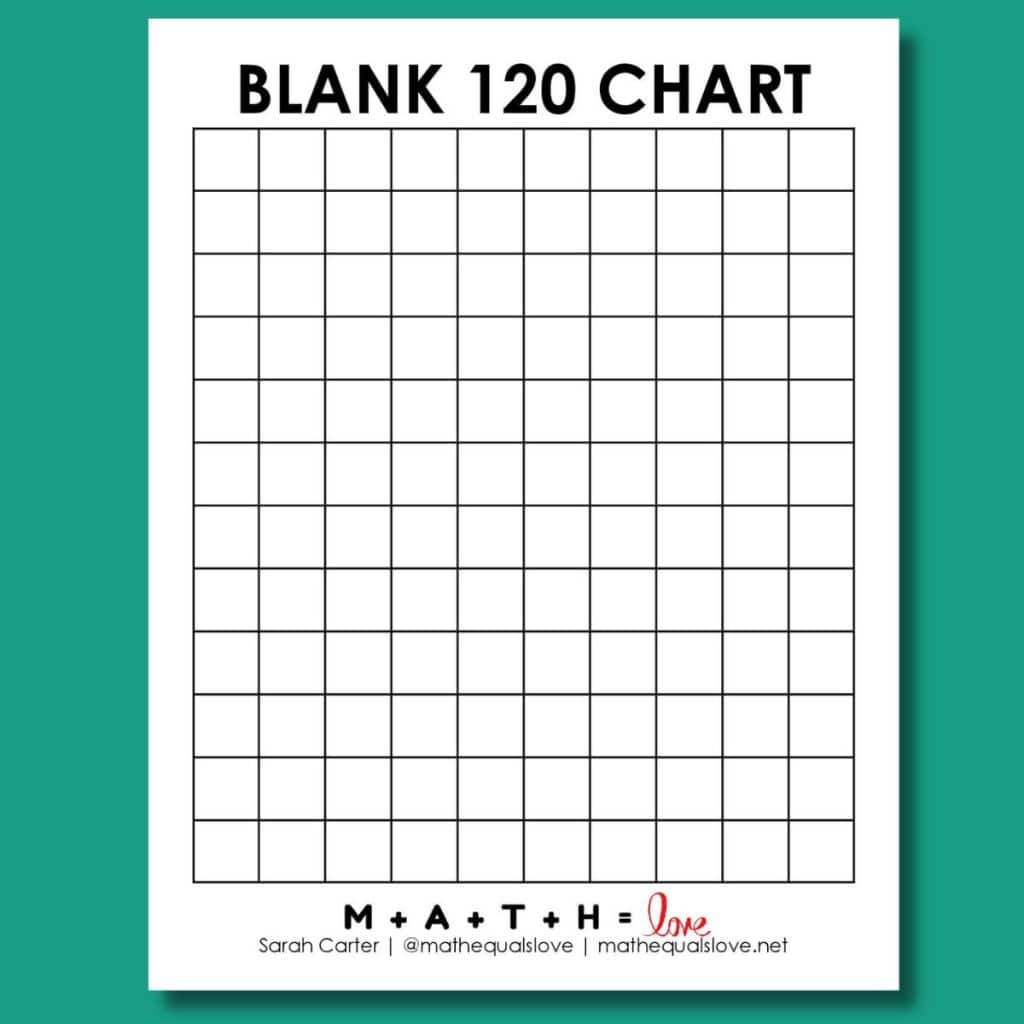 120s Chart Printable