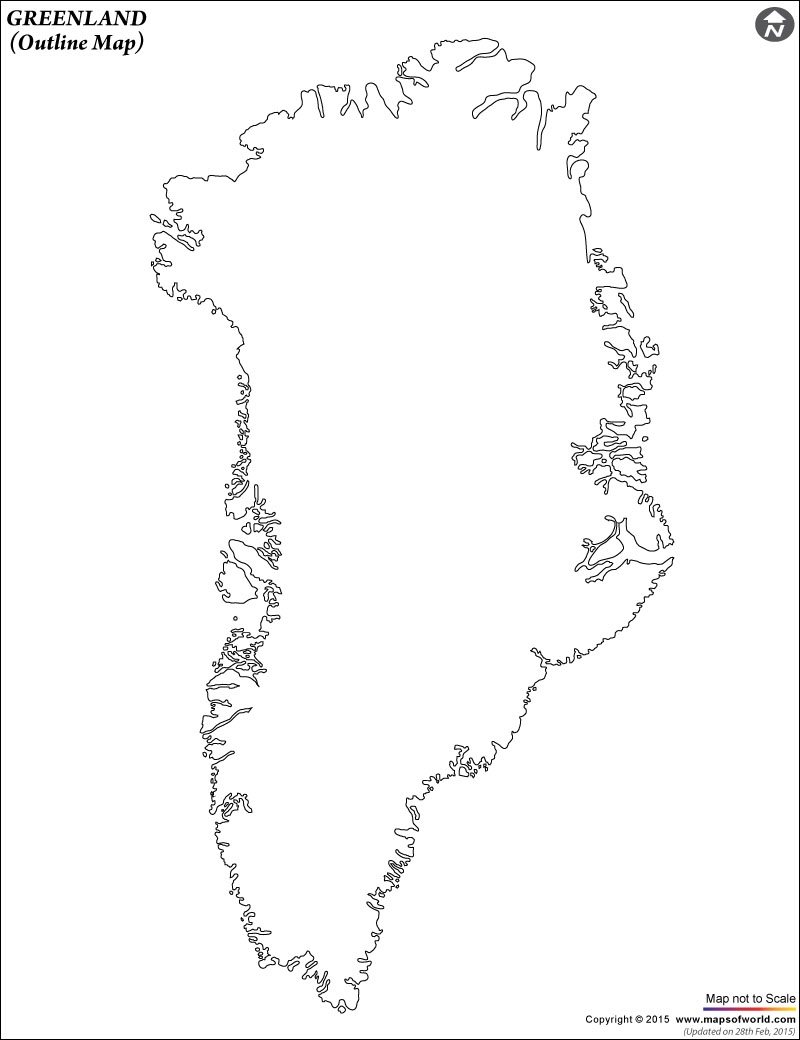 Printable Map Of Greenland