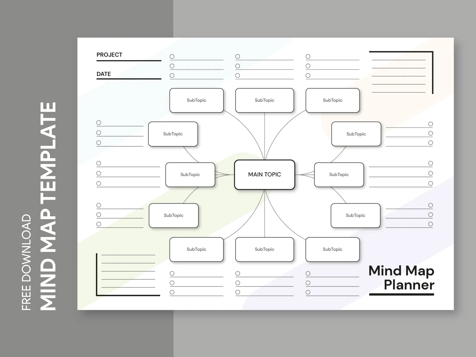 Printable Blank Mind Map