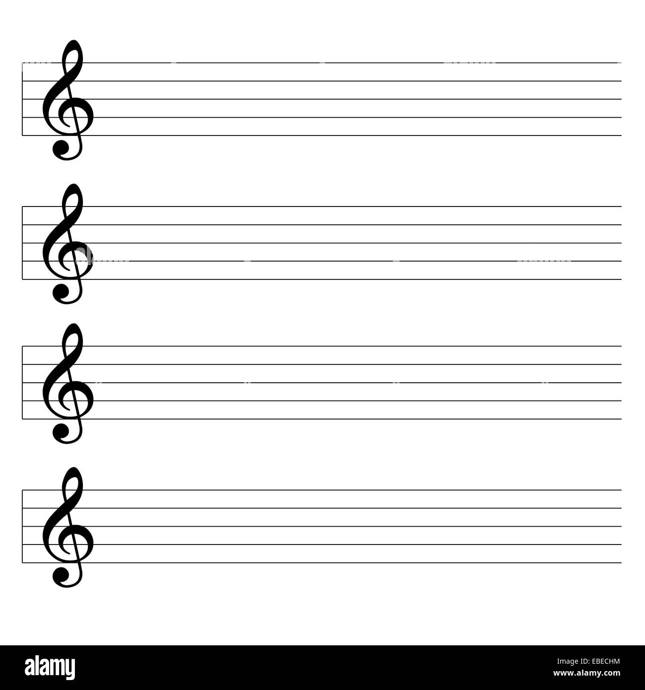 Printable Blank Music Sheet
