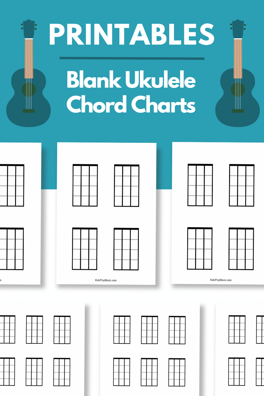 Blank Ukulele Chord Charts Printable PDFs KidsPlayMusic