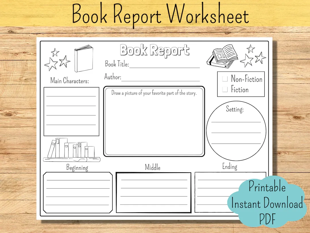 Free Printable Book Report Worksheets