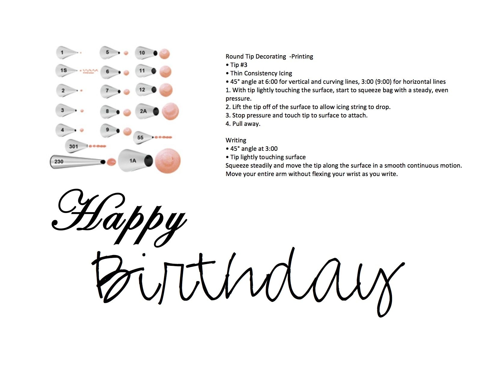 Printable Cake Writing Practice Sheets Printable Cake Writing Practice Sheets