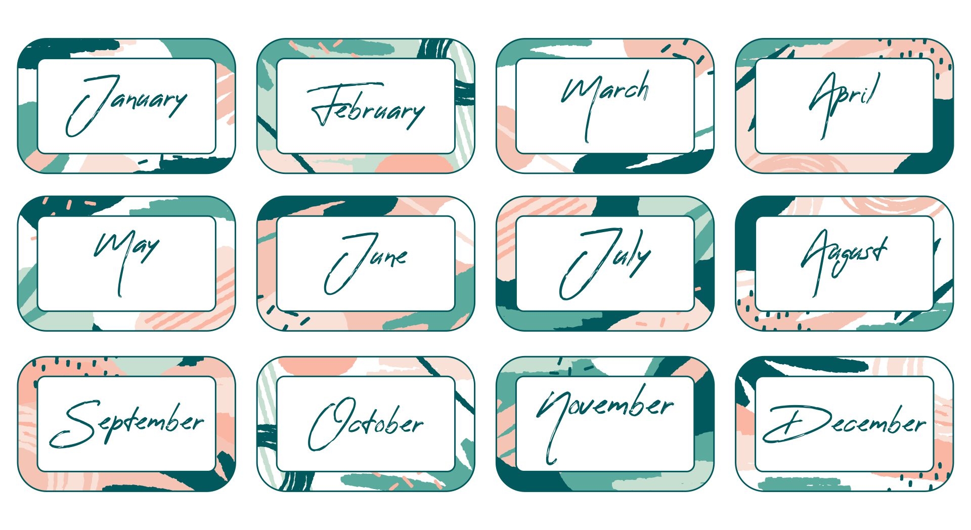 Free Printable Calendar Headers Free Printable Calendar Headers