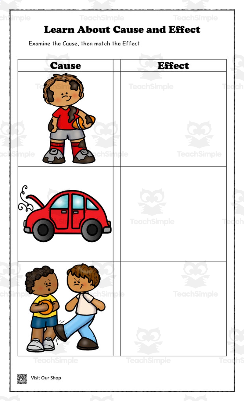 Cause And Effect Worksheets Free Printables