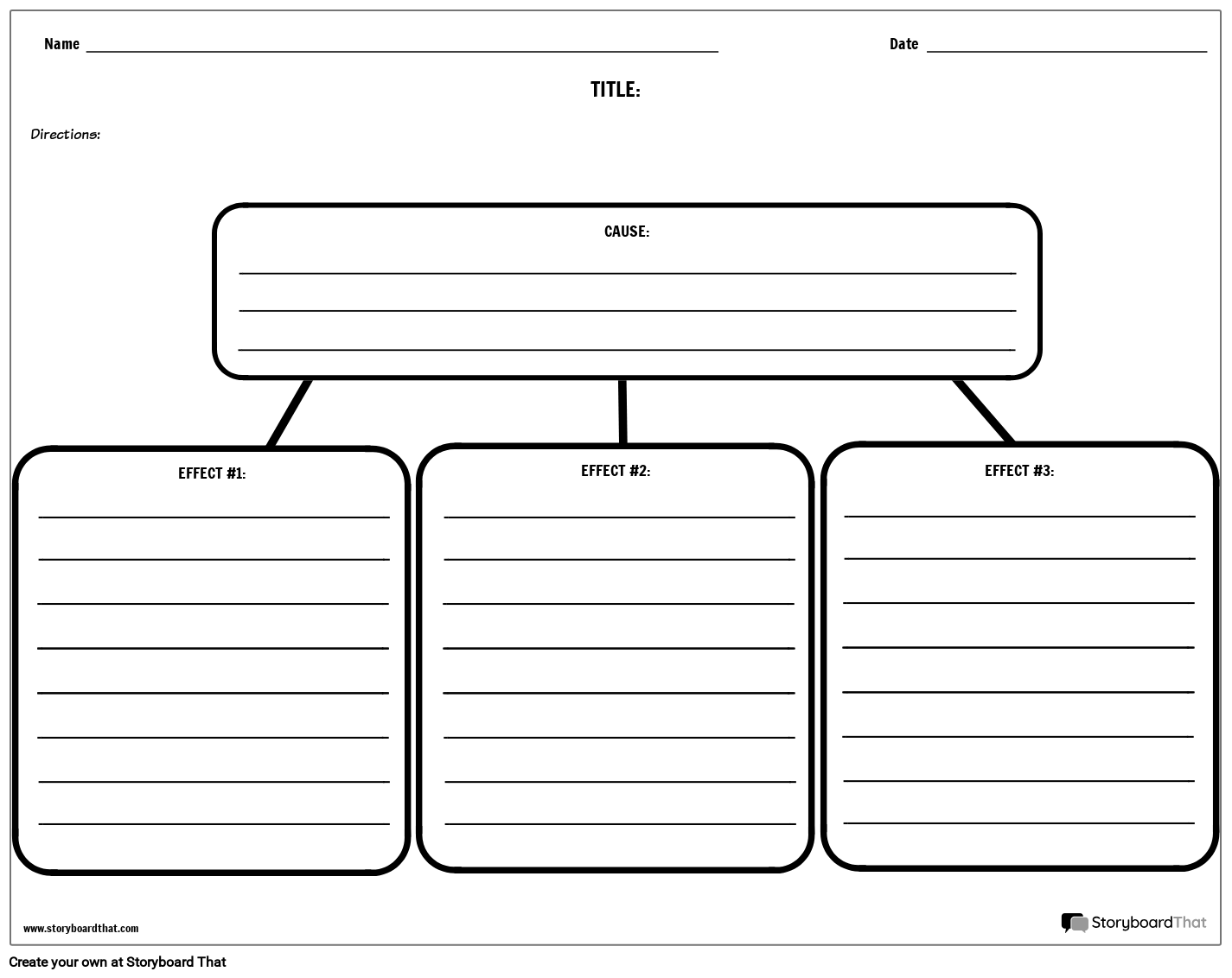 Cause And Effect Worksheets U0026 Templates StoryboardThat