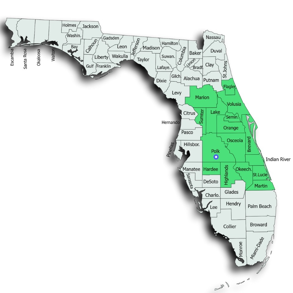 Printable Central Florida Map