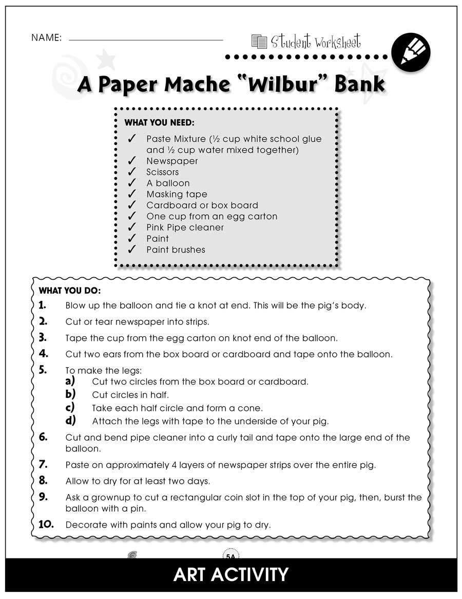 Charlotte's Web Printable Worksheets Charlotte's Web Printable Worksheets