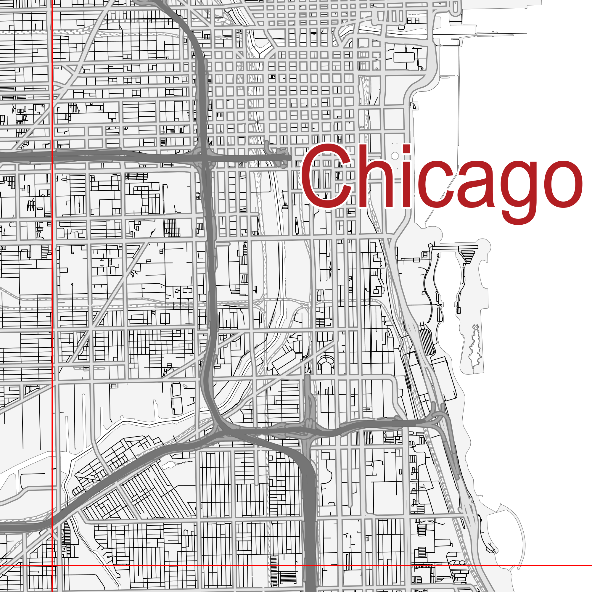 Chicago Street Map Printable Chicago Street Map Printable