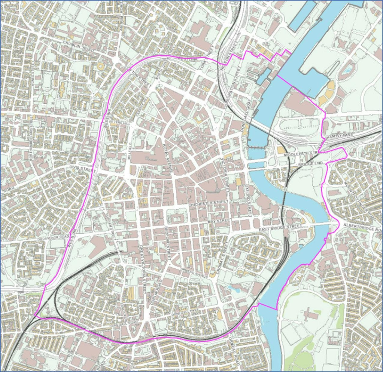 City Centre Boundary Map HOUSE Programme Homes On Upper Spaces For Everyone Your Say Belfast