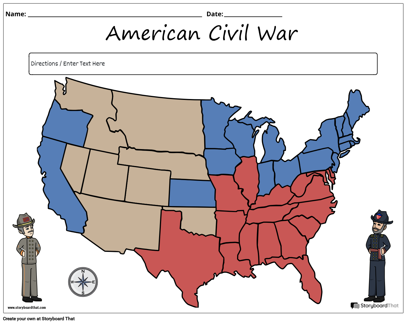 Civil War Worksheet Storyboard By Worksheet templates