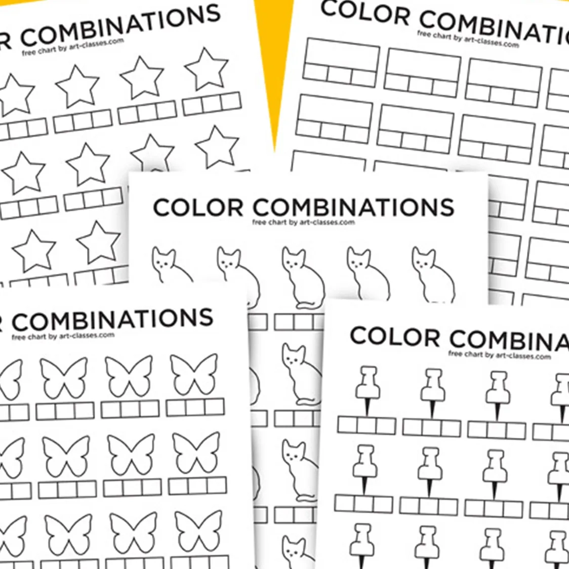 Printable Blank Marker Color Chart