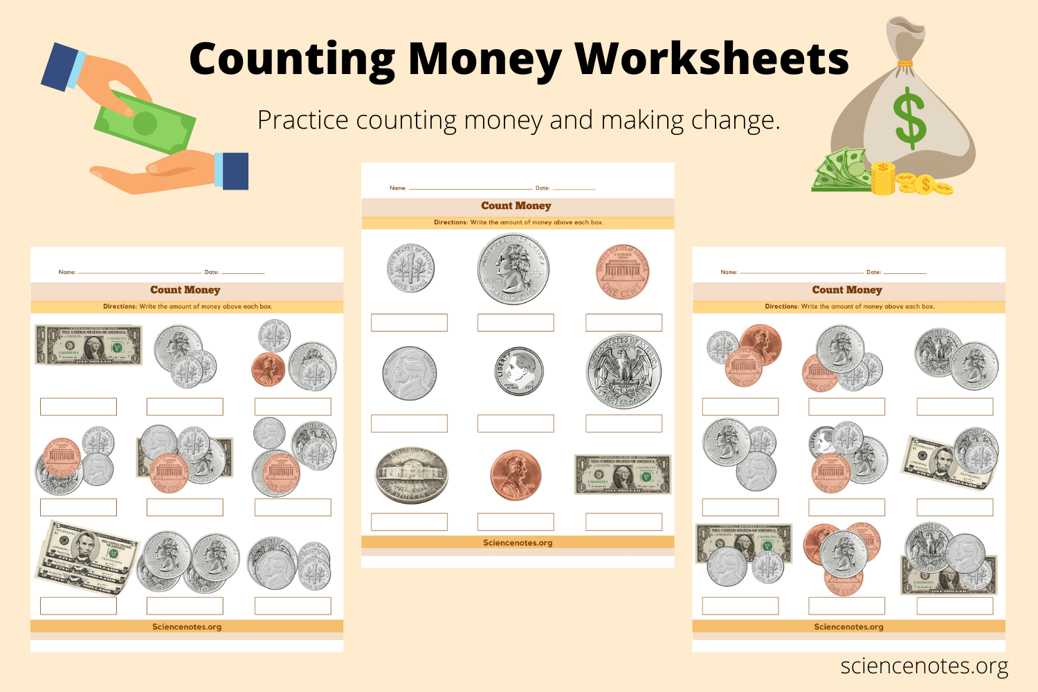 Printable Money Sheets