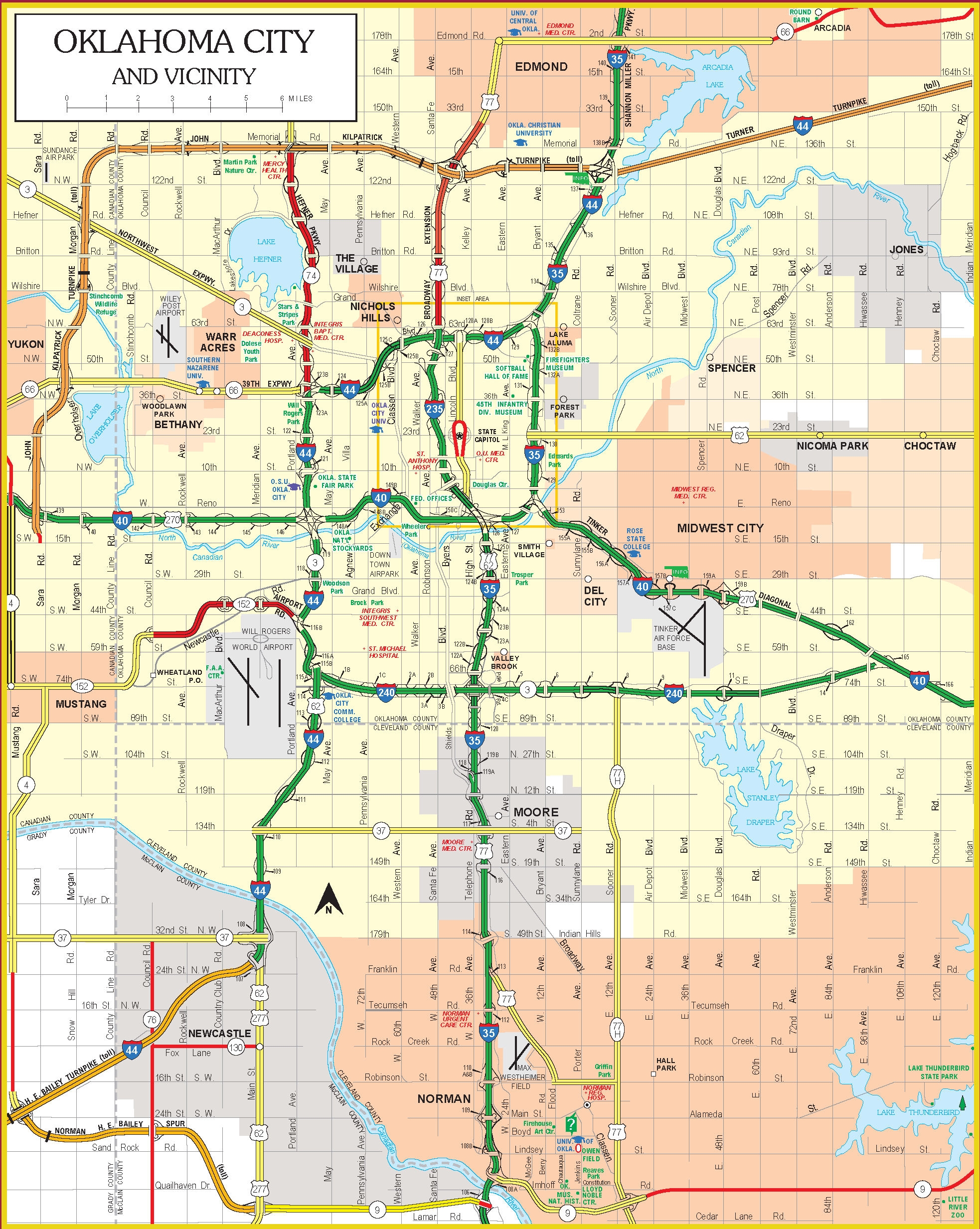 Current Oklahoma State Highway Map