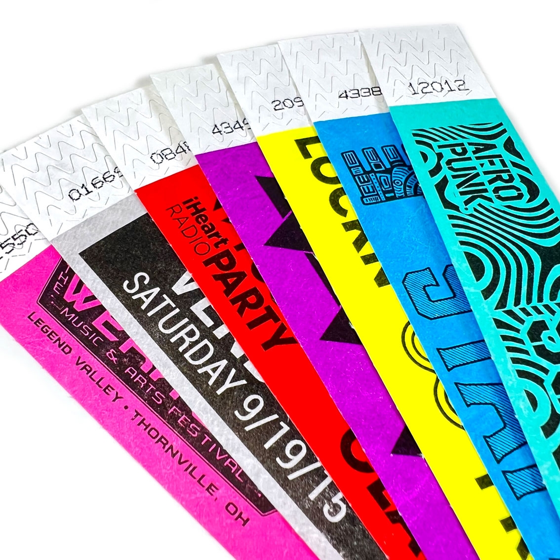 Custom Printed Tyvek Wristbands Logos Numbering Barcodes Custom Printed Tyvek Wristbands Logos Numbering Barcodes
