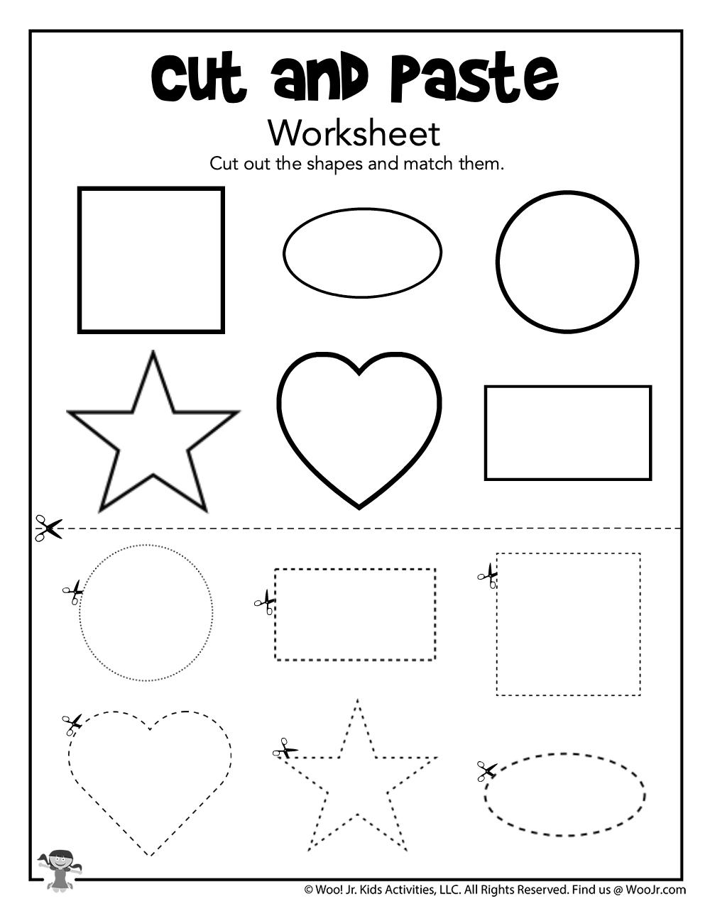 Free Printable Shape Cutting Worksheets