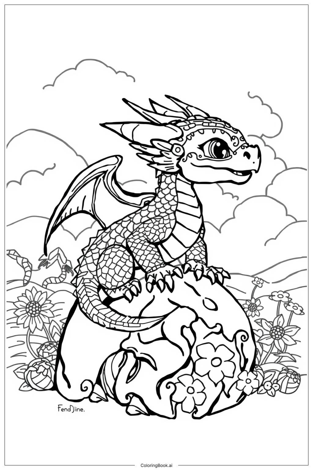 Dragon Coloring Sheets Printable