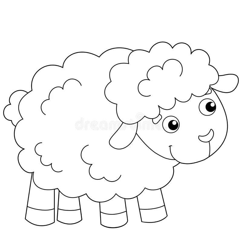 Lamb Coloring Sheets Printable