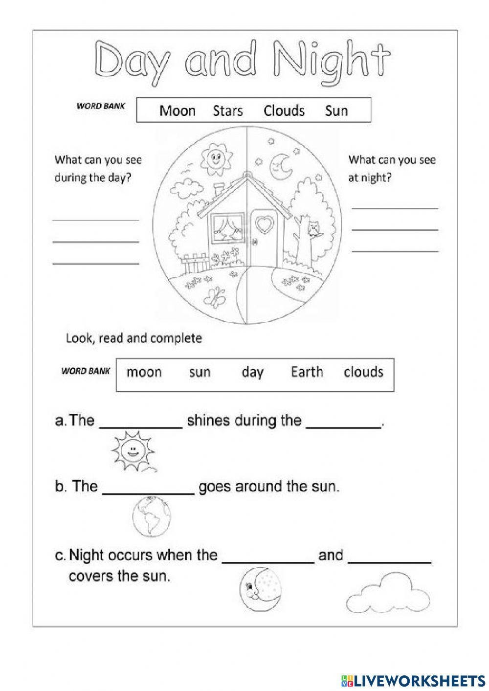 Day And Night LiveWorksheets 775587