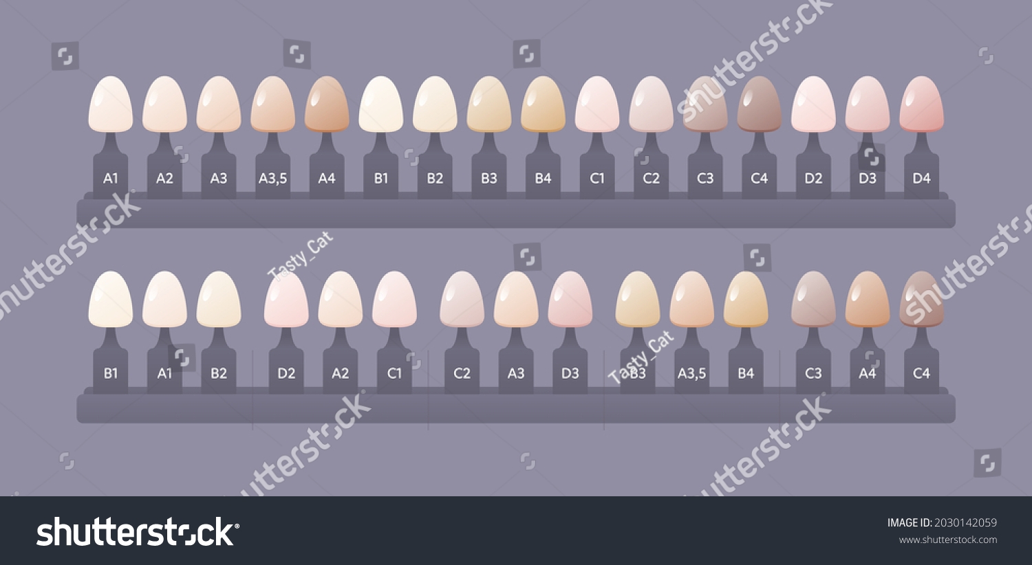Dental Tooth Shade Guide Over 52 Royalty Free Licensable Stock Illustrations Drawings Shutterstock