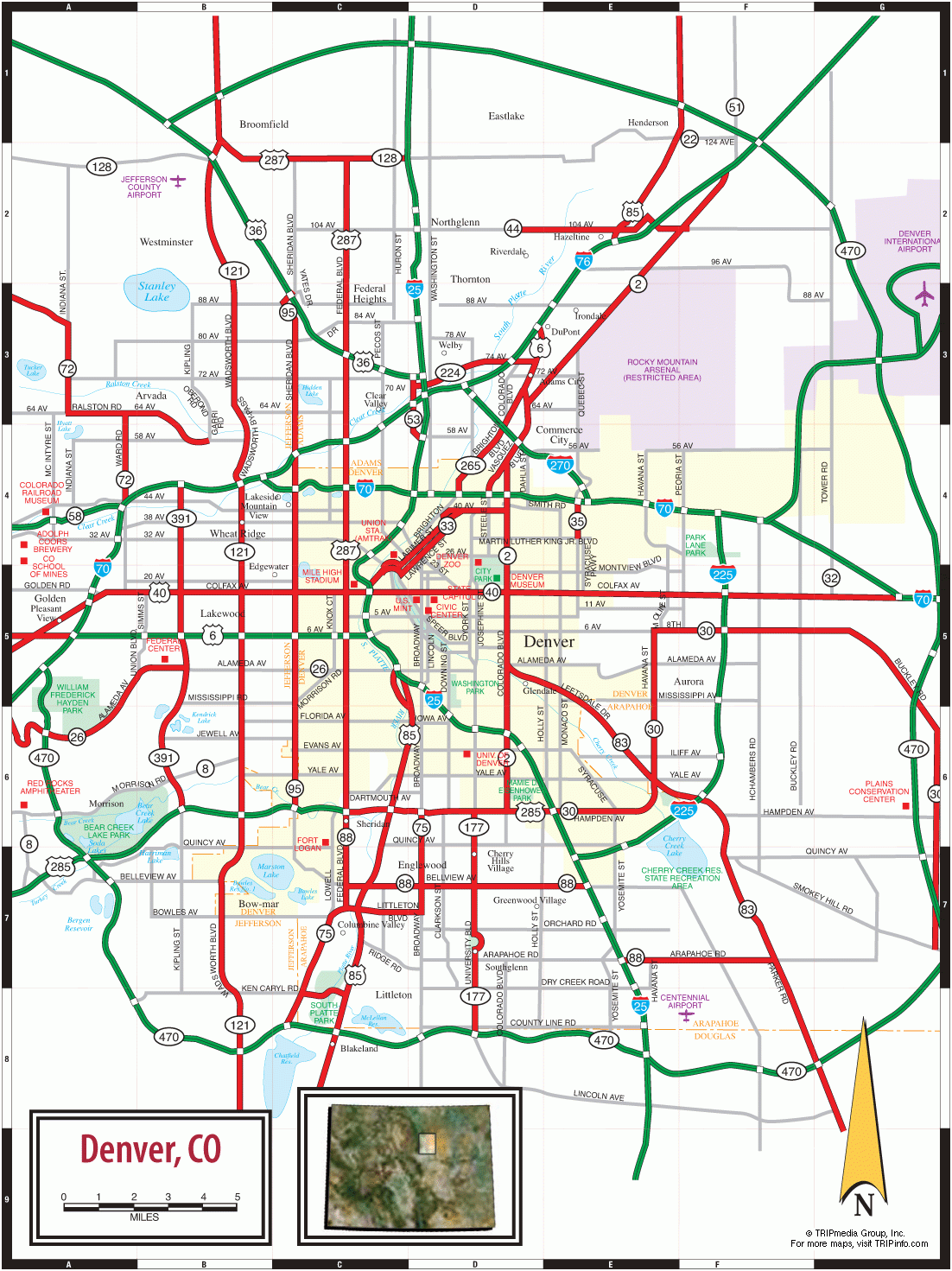 Denver Road Map
