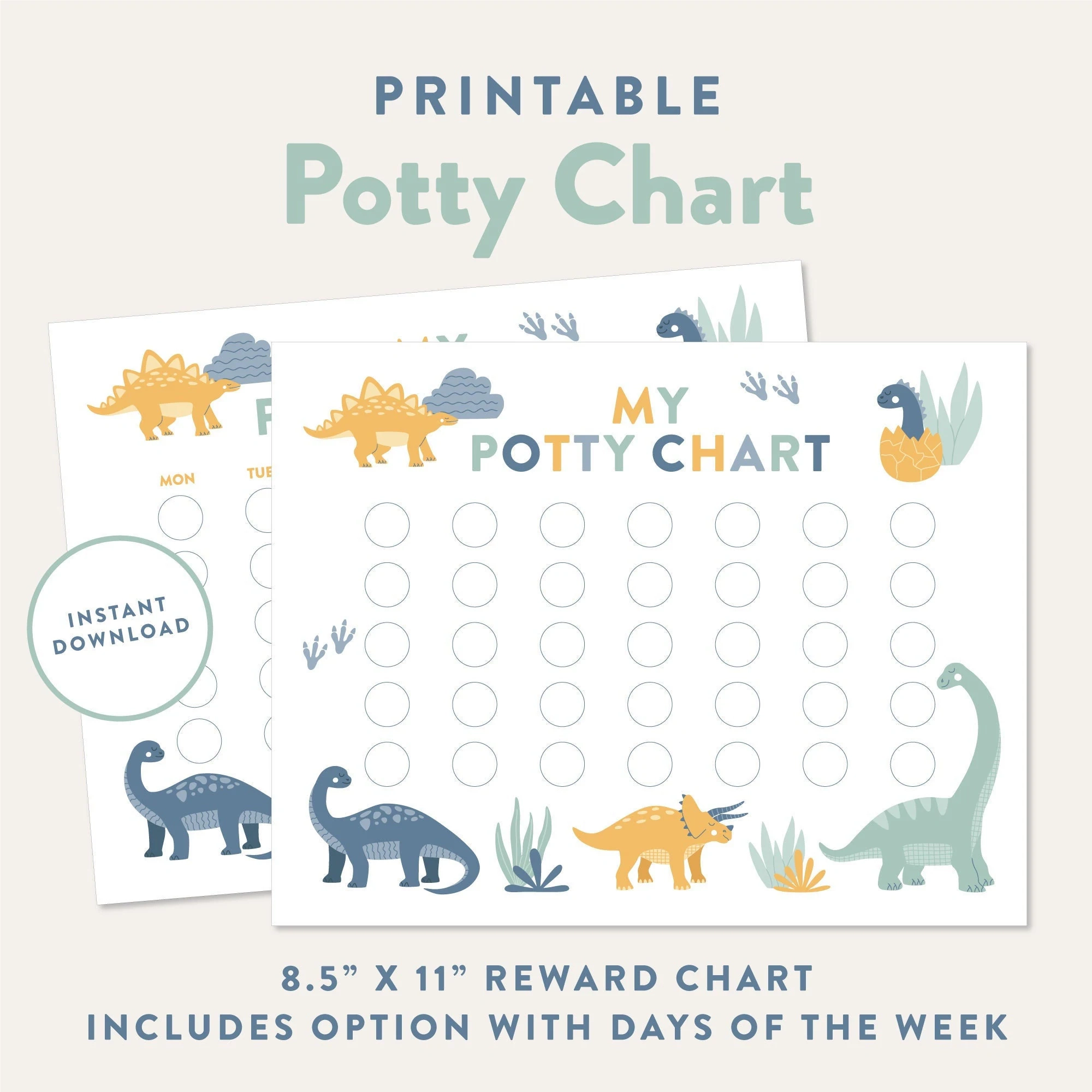 Printable Dinosaur Potty Chart Printable Dinosaur Potty Chart