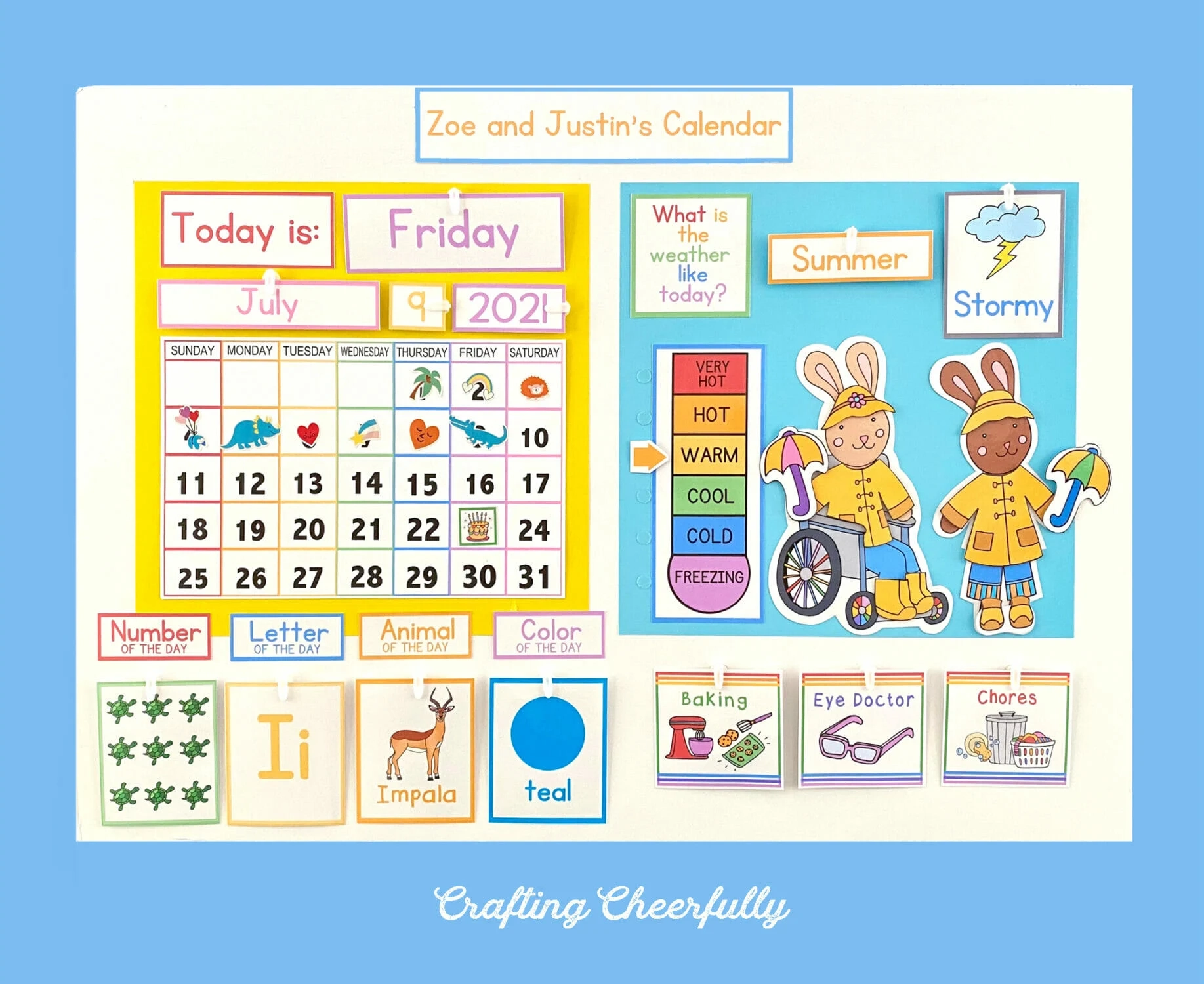 DIY Calendar Morning Board Free Printables Crafting Cheerfully DIY Calendar Morning Board Free Printables Crafting Cheerfully