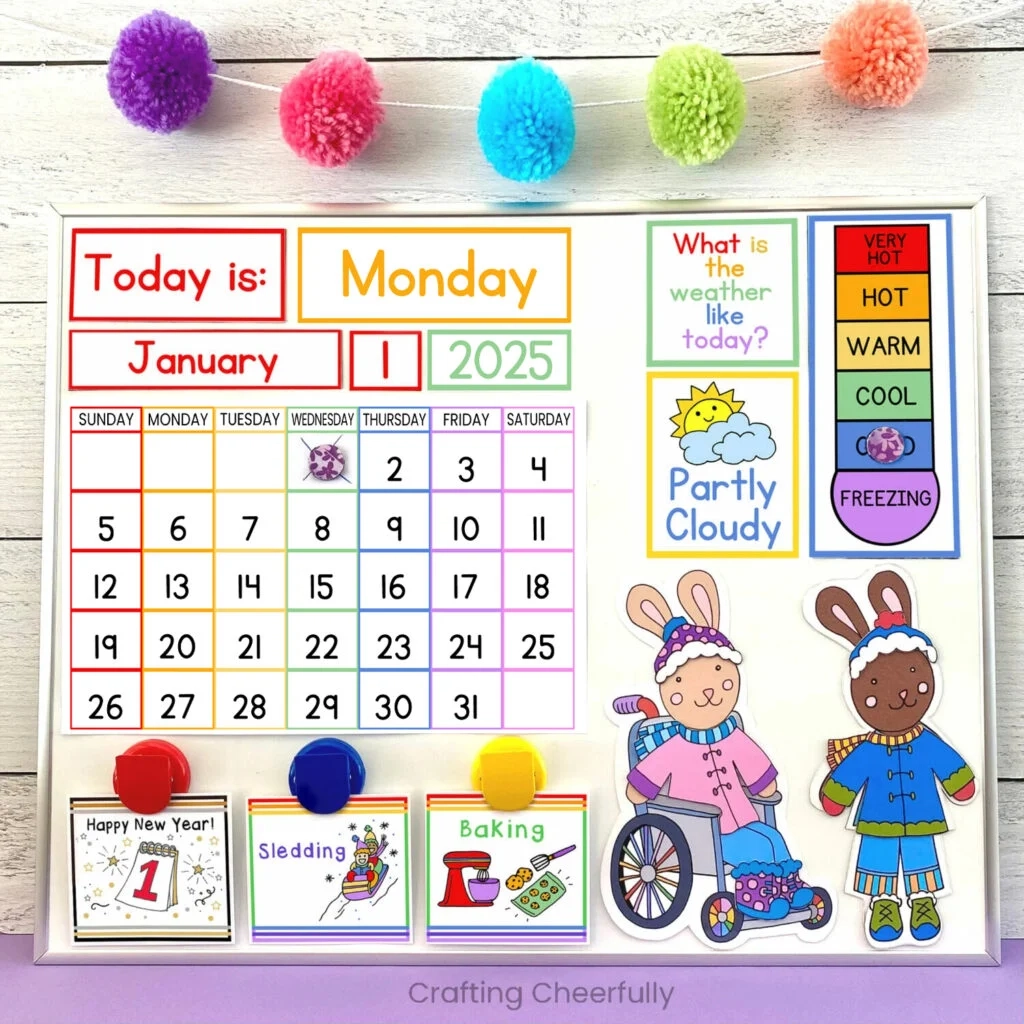 Free Printable Calendar Preschool