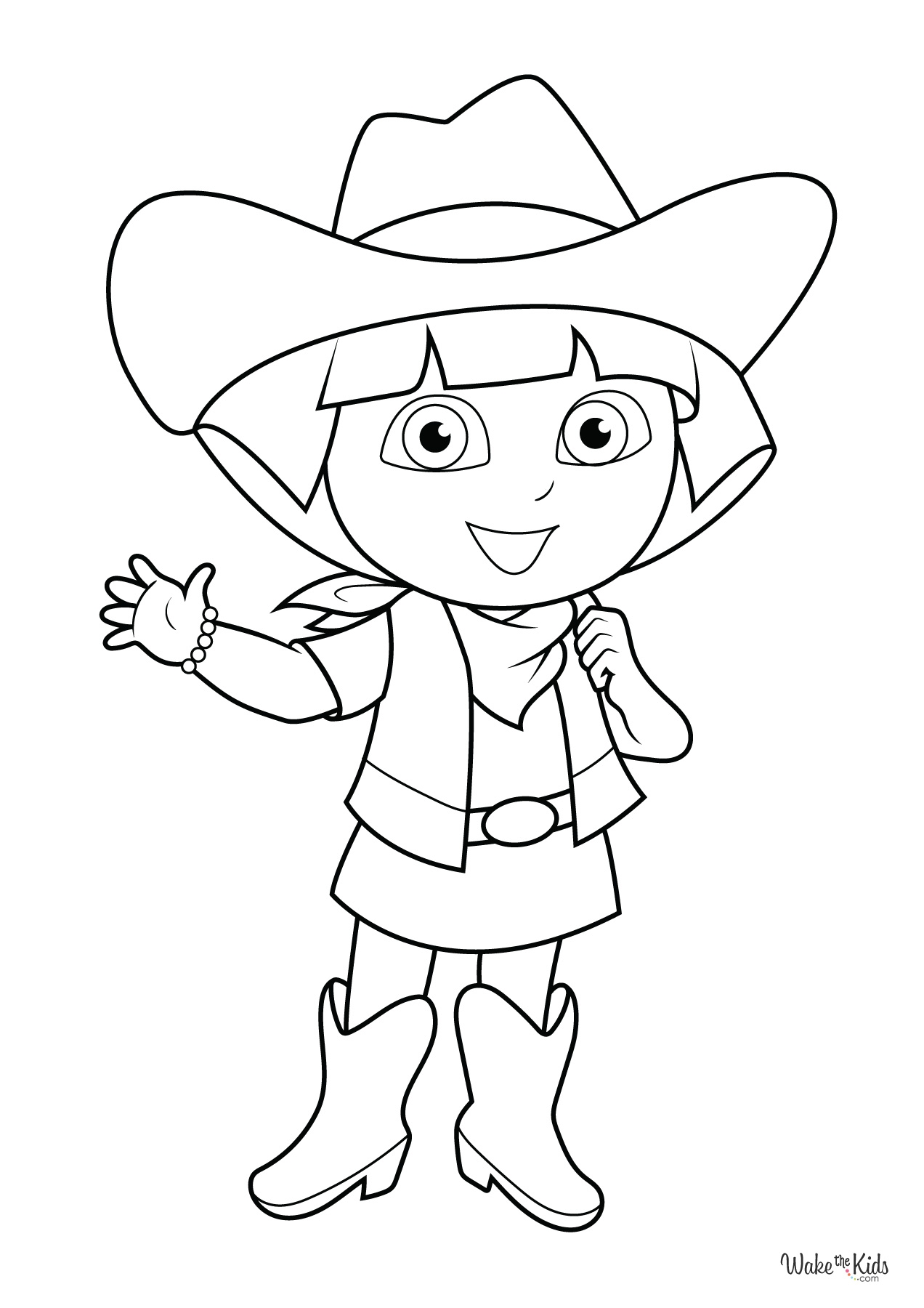 Dora The Explorer Coloring Pages Free Printable PDFs WakeTheKids