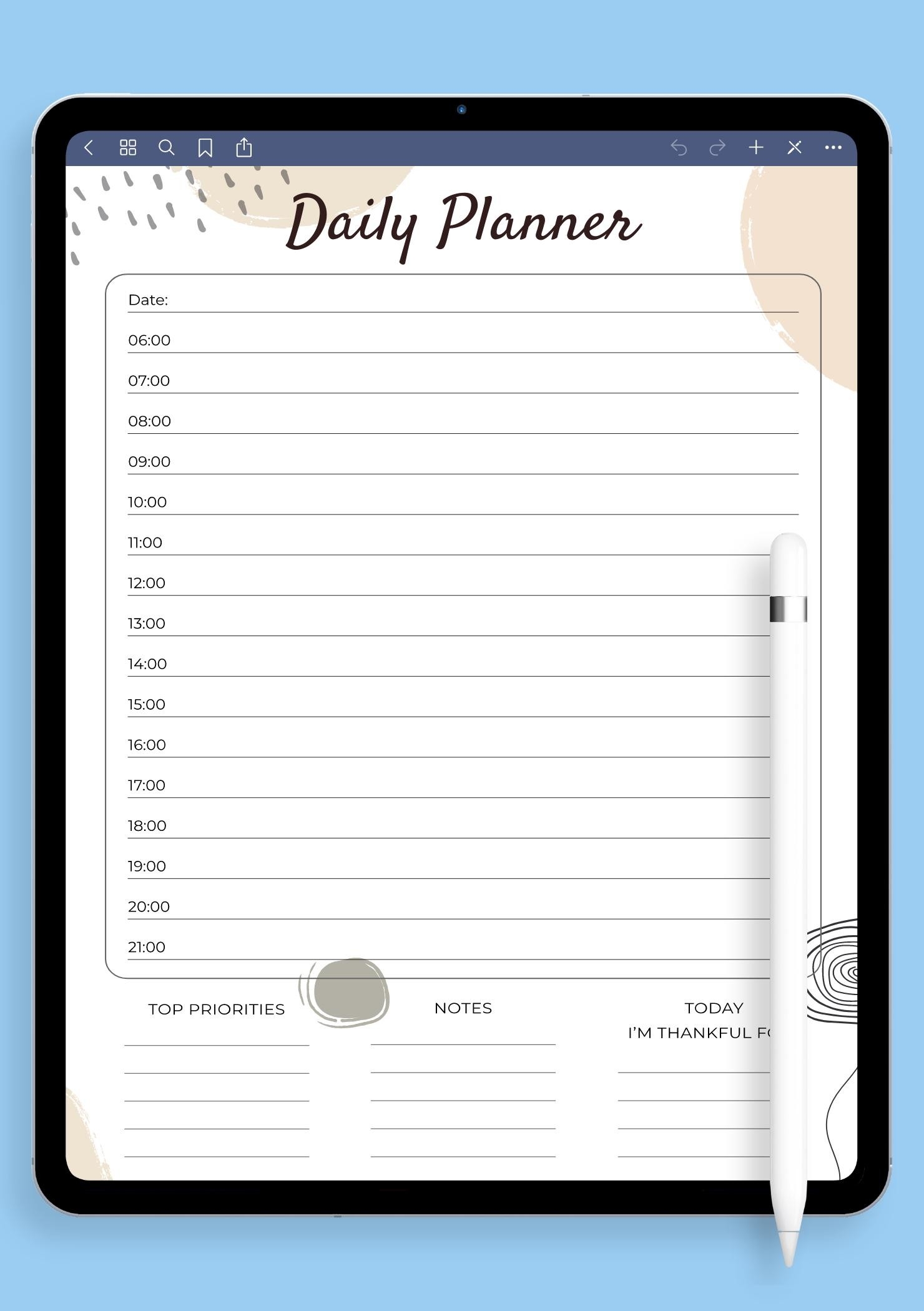 Printable Daily Calendar With Time Slots