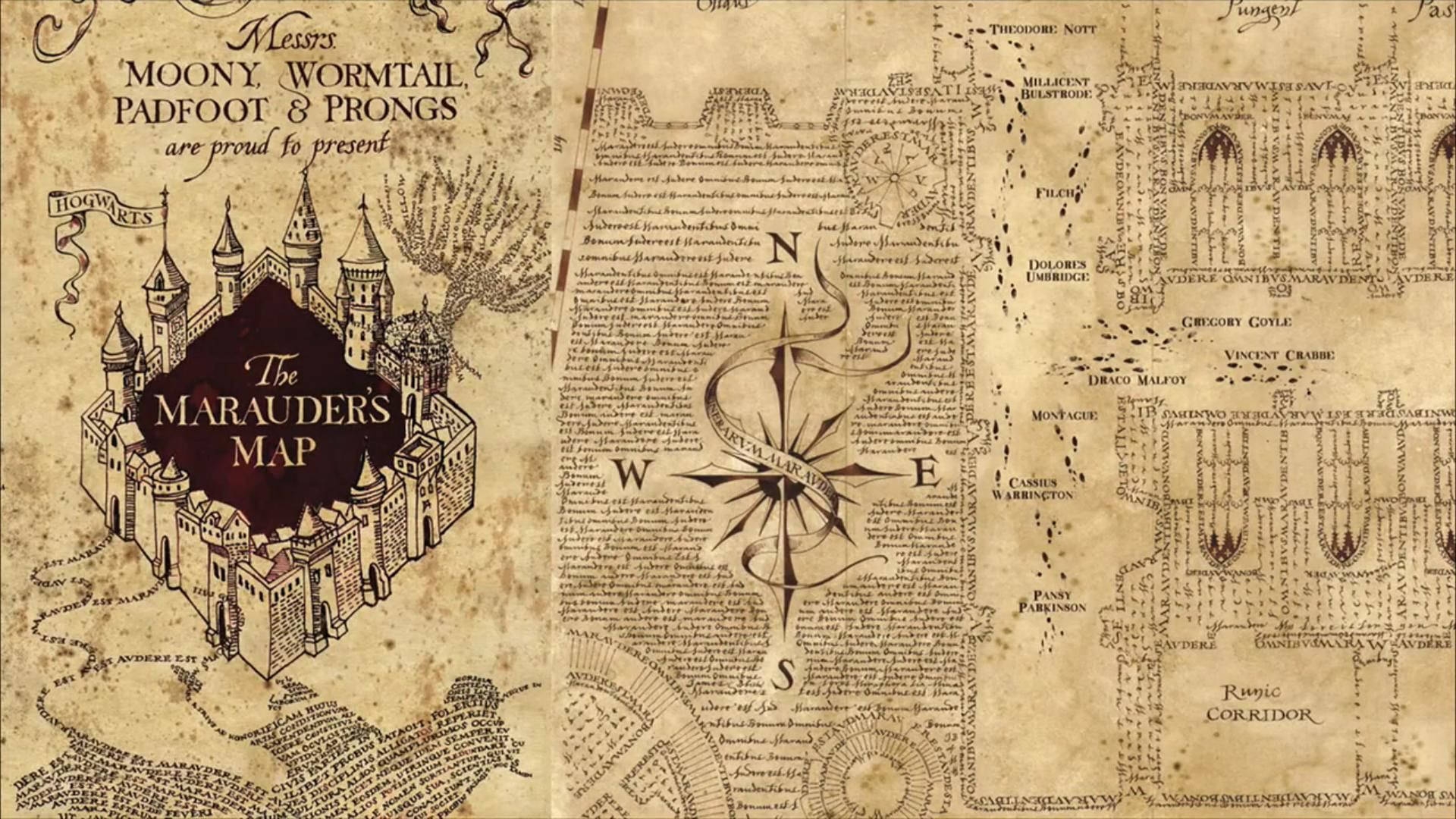 Download The Marauders Map Guide Wallpaper Wallpapers