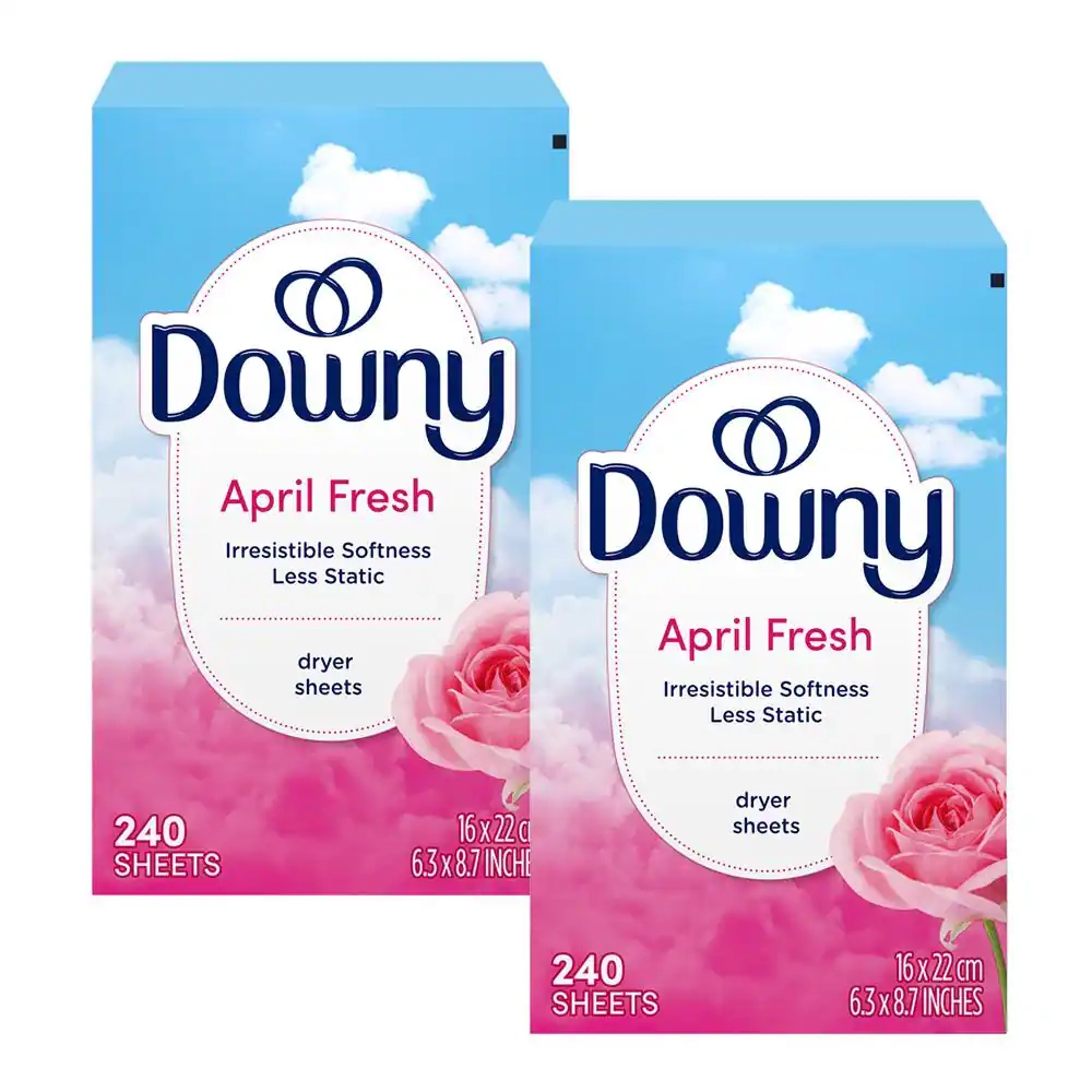 Downy April Fresh Scent Dryer Sheets 240 Count 2 Pack 081016561130 The Home Depot