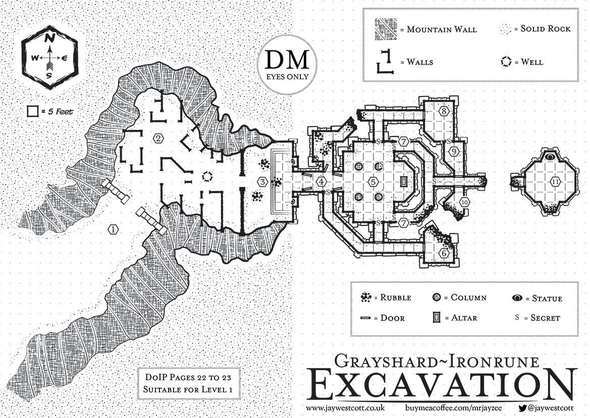 Dwarven Excavation Map Printable