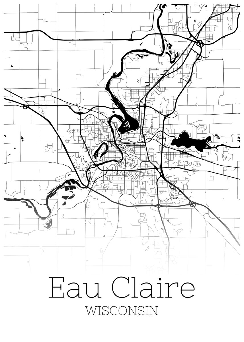 Printable Map Of Eau Claire Wi