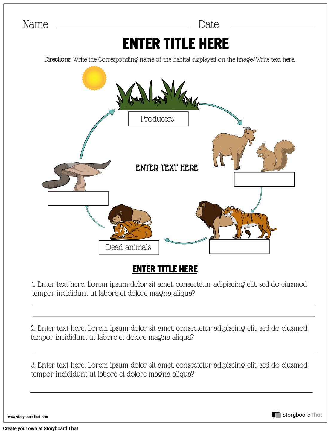 Ecosystems Worksheets For Kids Free Printable Templates Ecosystems Worksheets For Kids Free Printable Templates