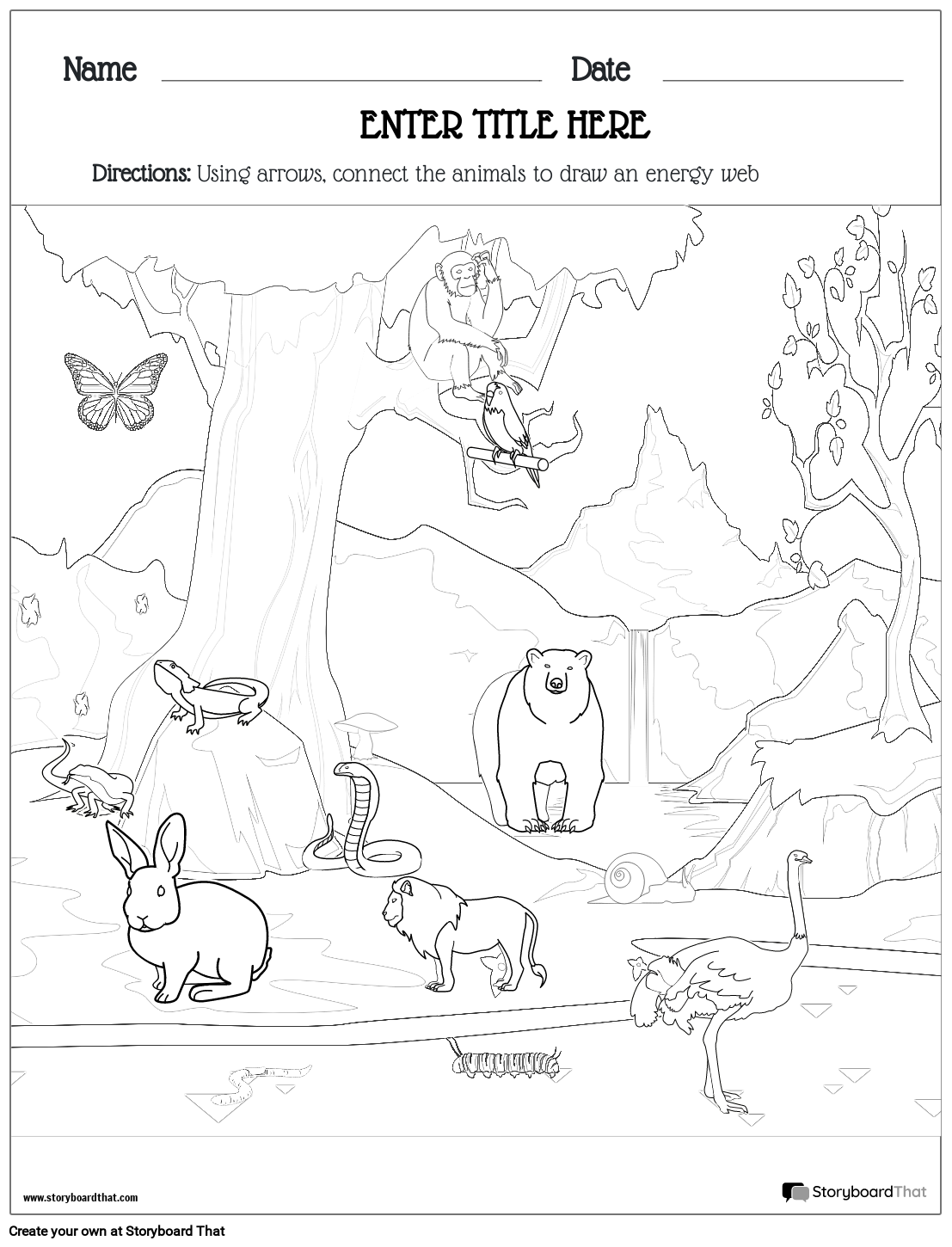 Free Ecosystem Worksheets Printable