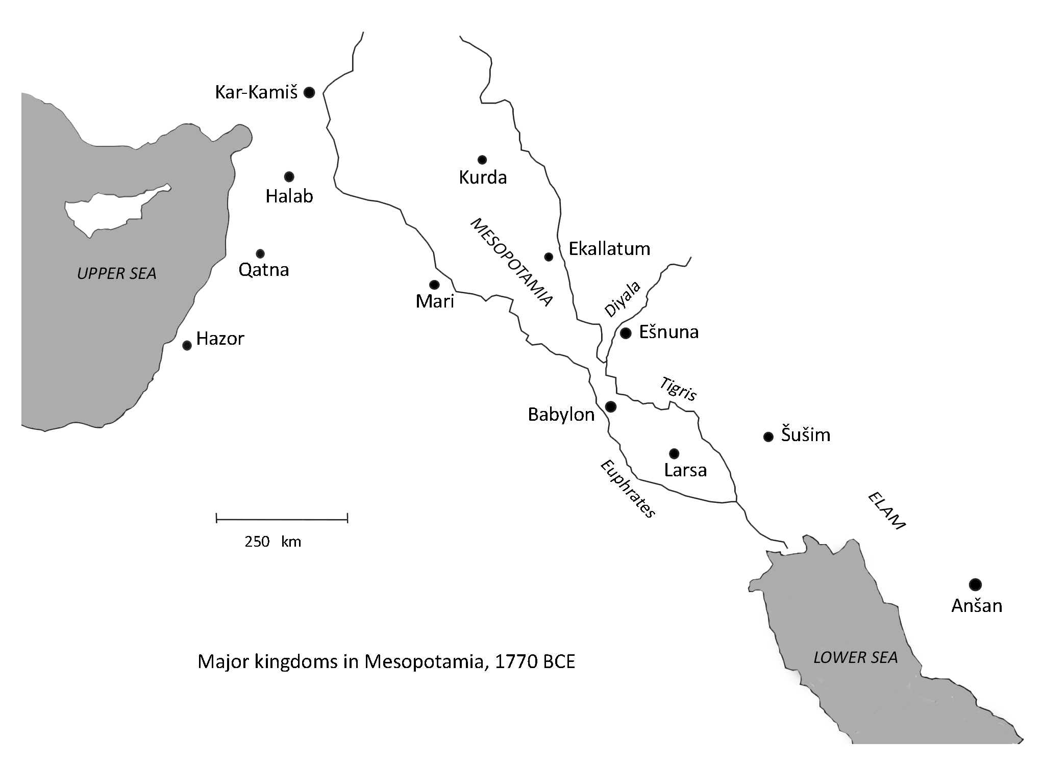 File Map Of Mesopotamia 1770 BCE jpg Wikimedia Commons