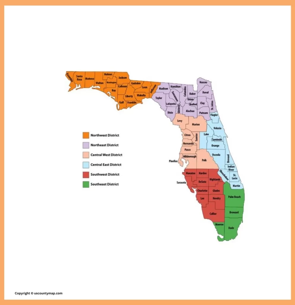 Florida County Map Map Of FL Counties And Cities 